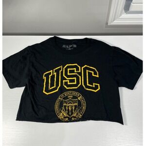 USC university of southern California Trojans Cropped T Shirt Size Small